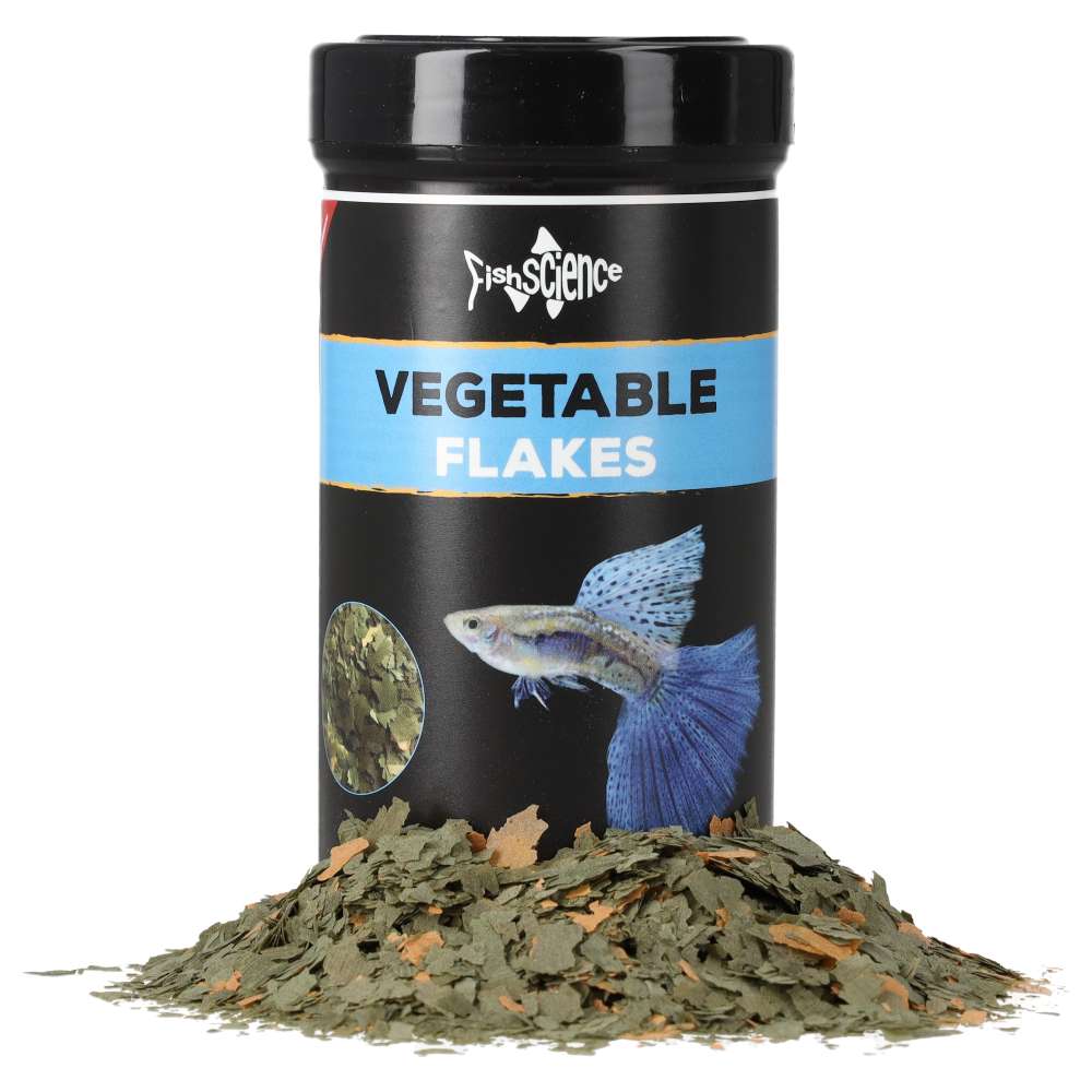 Fish Science Vegetable Flake Food for Herbivorous Fish 50g