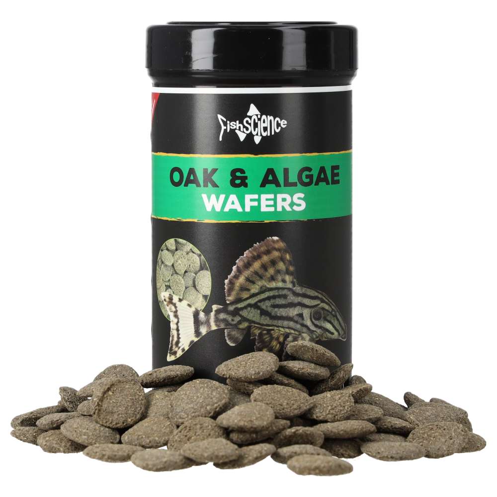 Fish Science Oak and Algae Wafers 120g - Complete Pleco & Algae Eater Food