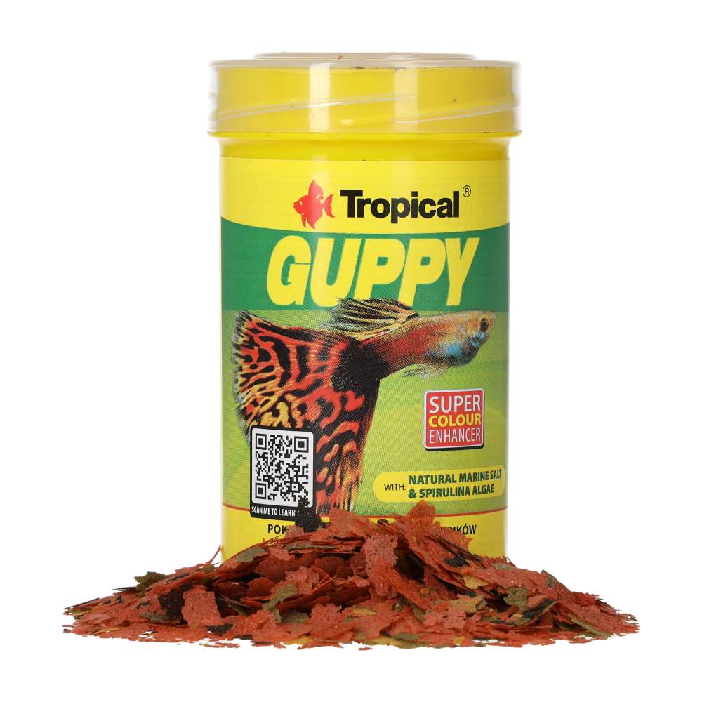 Tropical Guppy Fish Flakes