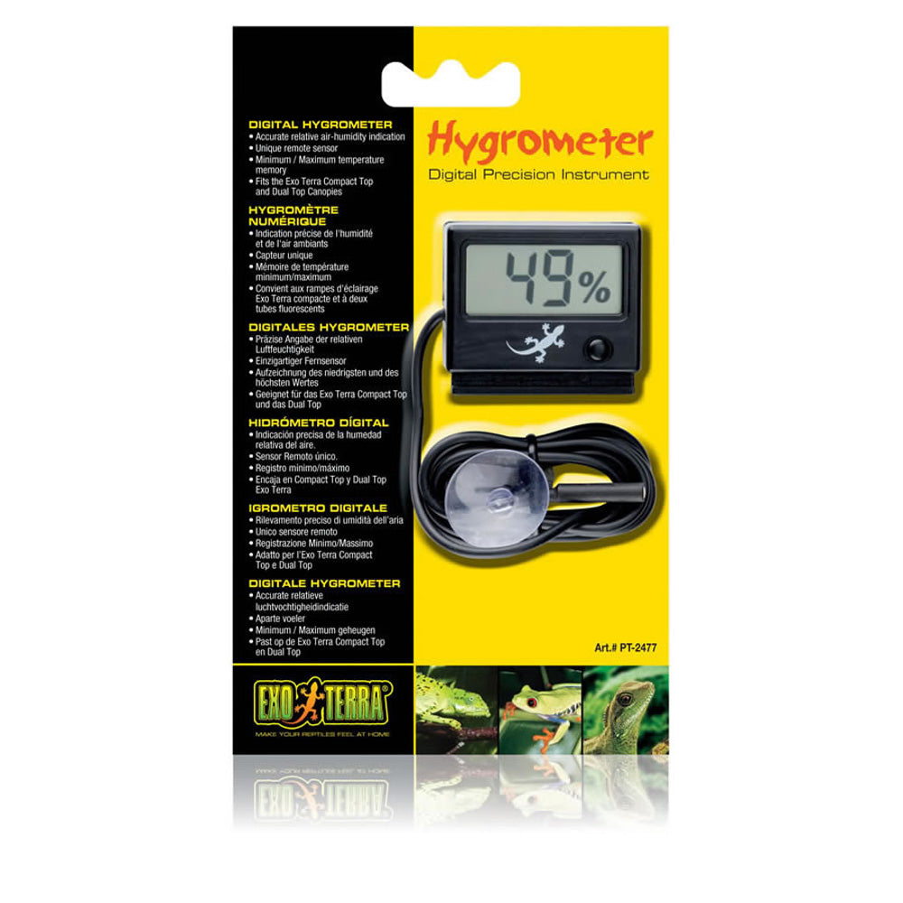 Exo Terra Digital Hygrometer PT2477 | Vivarium Humidity Monitor
