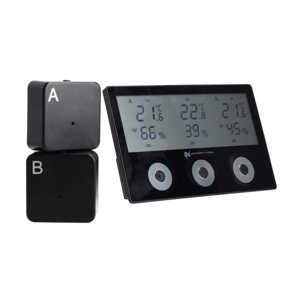 White Python Wireless Tri-Sense Thermo/Hygrometer