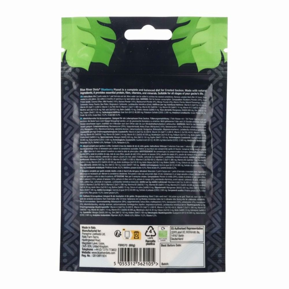 Blue River Blueberry Planet Gecko Diet