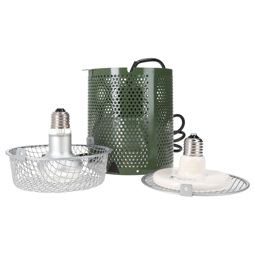 White Python 4 in 1 Lamp Fixture Leaf Green 200W | Vivarium Lamp Holder