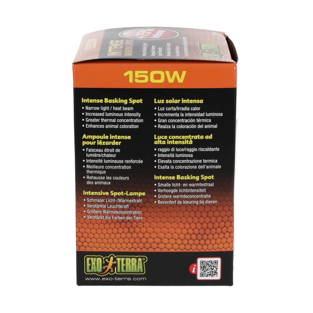 Exo Terra Intense Basking Spot 150W Tight Beam Reptile Lamp PT2140