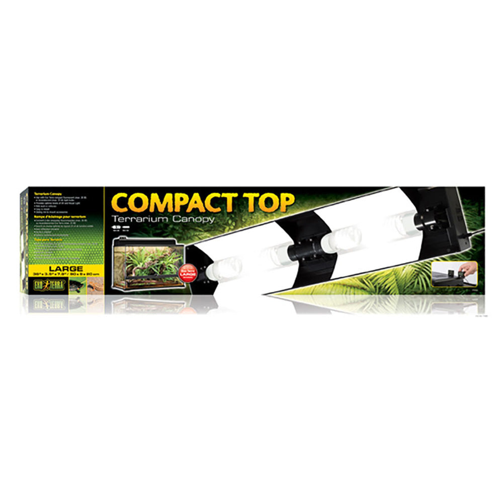 Exo Terra Compact Top Canopy 30cm | PT2225 Vivarium Light Fitting