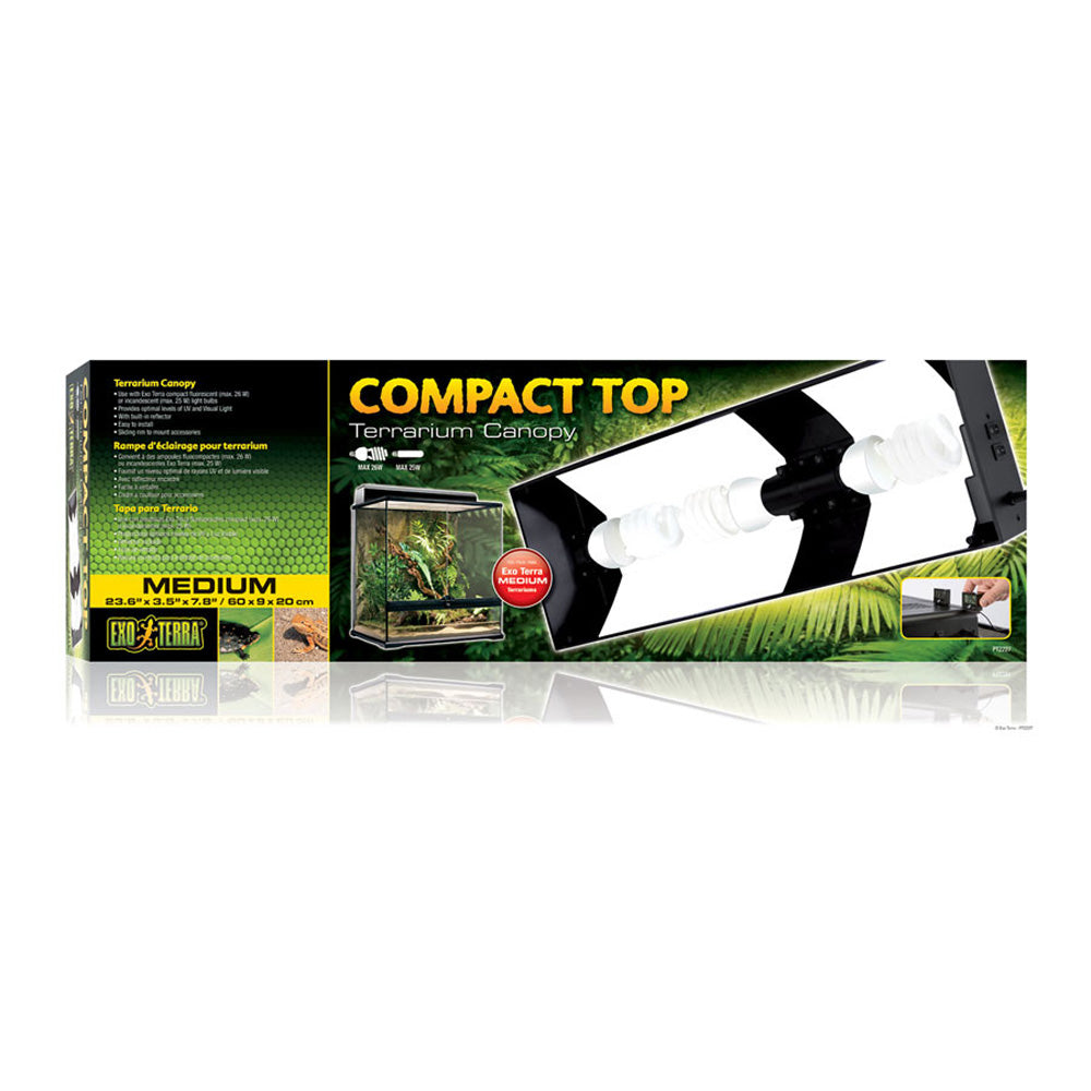 Exo Terra Compact Top Canopy 60cm | Terrarium Lighting Canopy PT2227