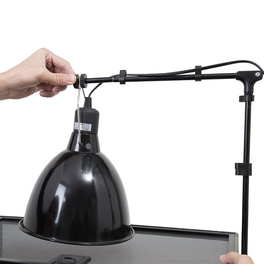 ReptiZoo Lamp Stand (With adhesive fixing)