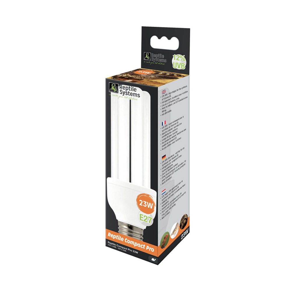 Reptile Systems Compact Pro UVB Lamp - 12% 23w