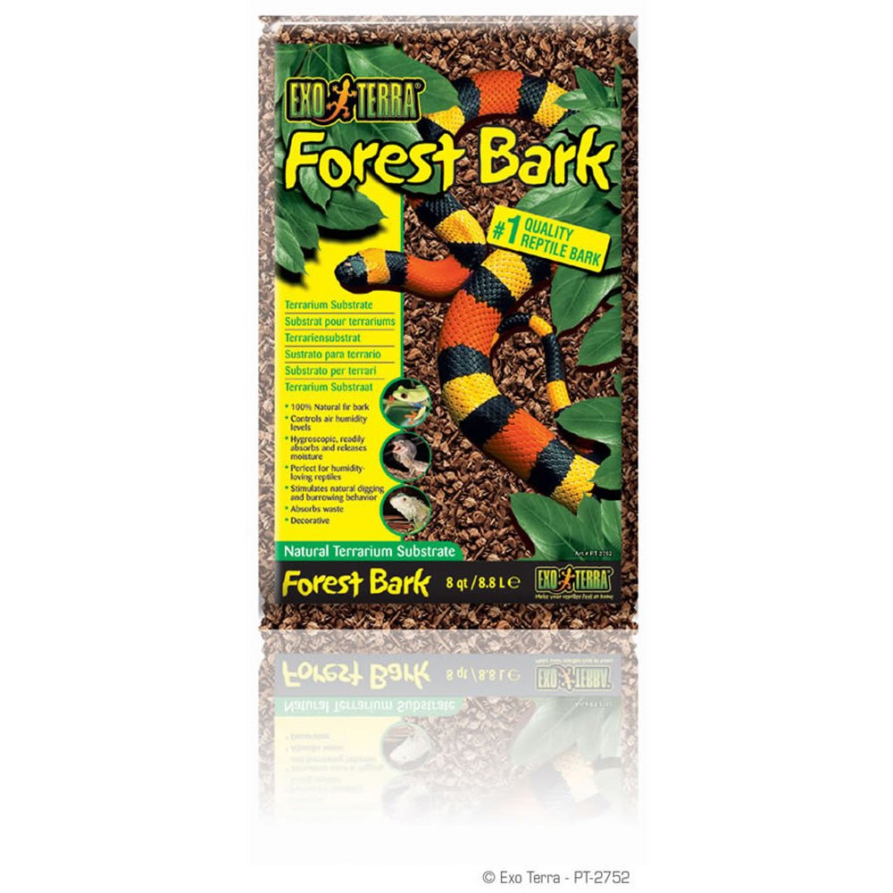 Exo Terra Forest Bark 8.8L Vivarium Substrate for Reptiles PT2752