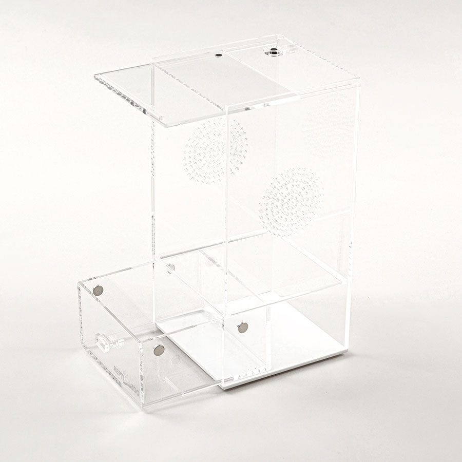 ReptiZoo Acrylic Case with Removable Tray 102x102x203mm