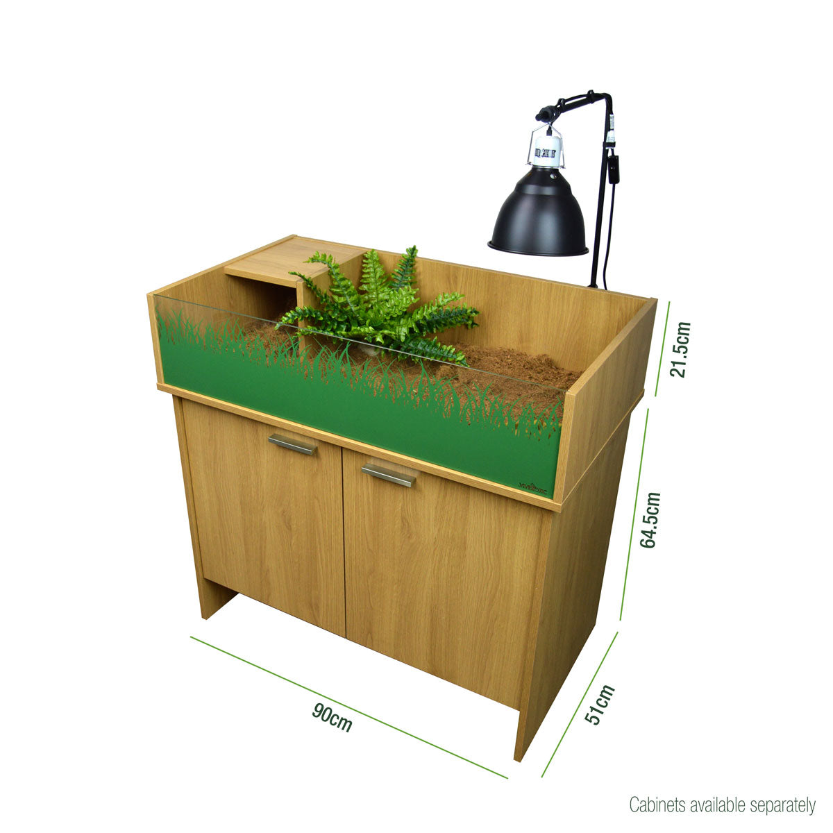 Vivexotic Viva Tortoise Table Oak 90cm | Open-Top Tortoise Enclosure