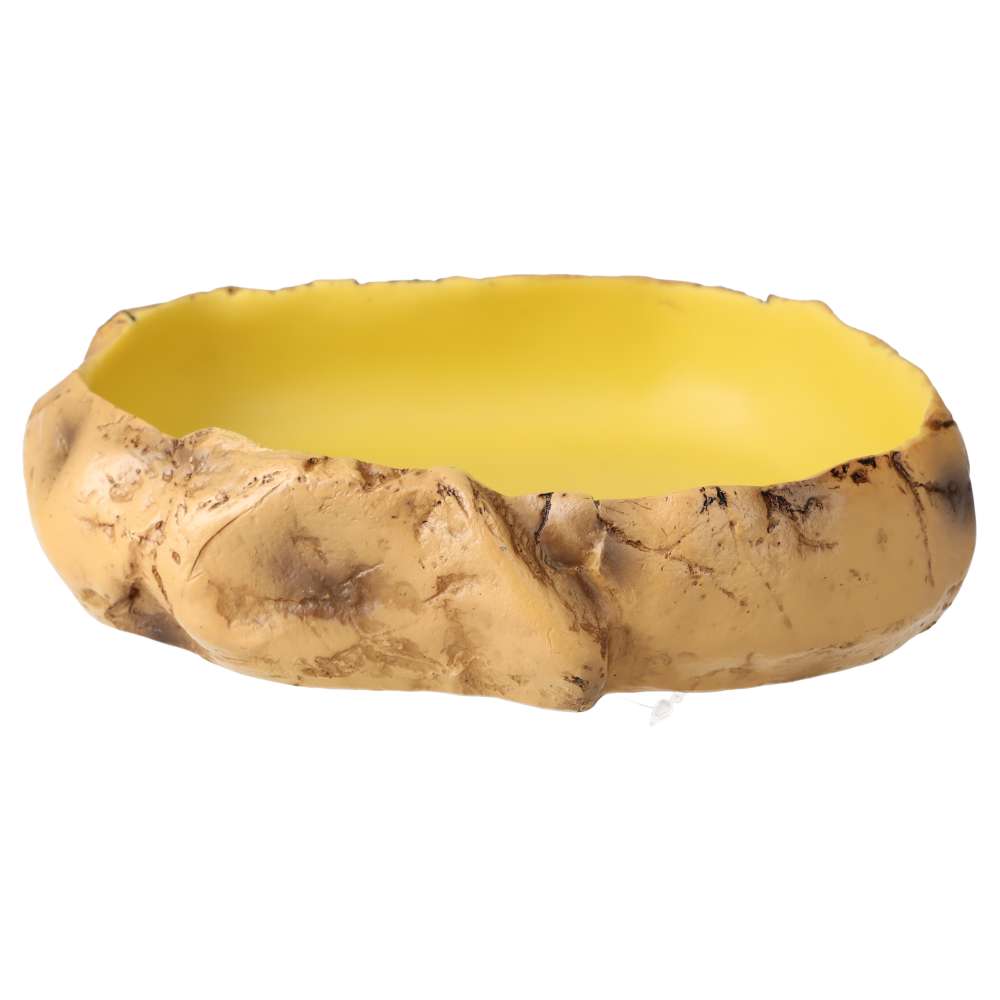 ProRep Rock Dish Large – Resin Vivarium Water or Food Dish 20.5x16.5x5cm