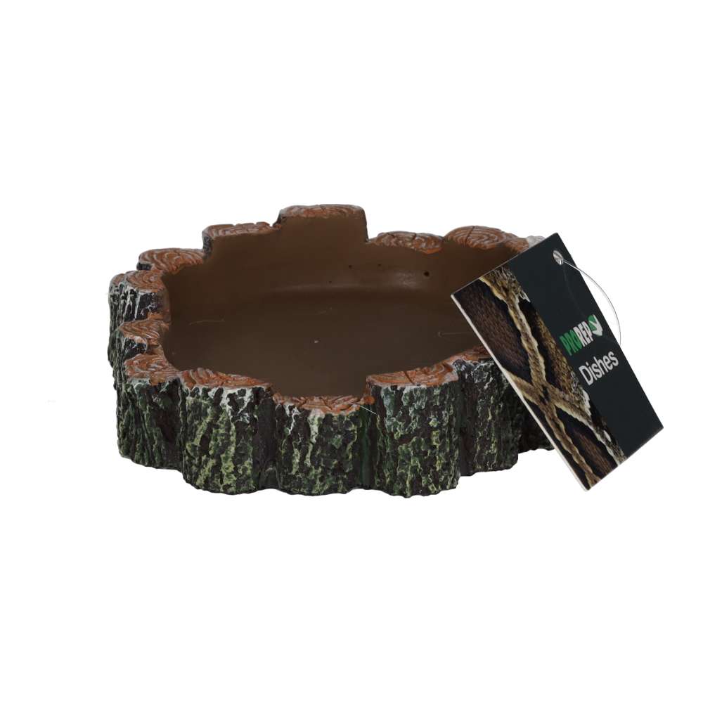 ProRep Rustic Log Pool Medium 19x16x3cm | Vivarium Water Dish