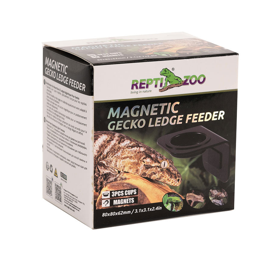 ReptiZoo Magnetic Arboreal Feeder 8x8cm | Vivarium Feeding Ledge