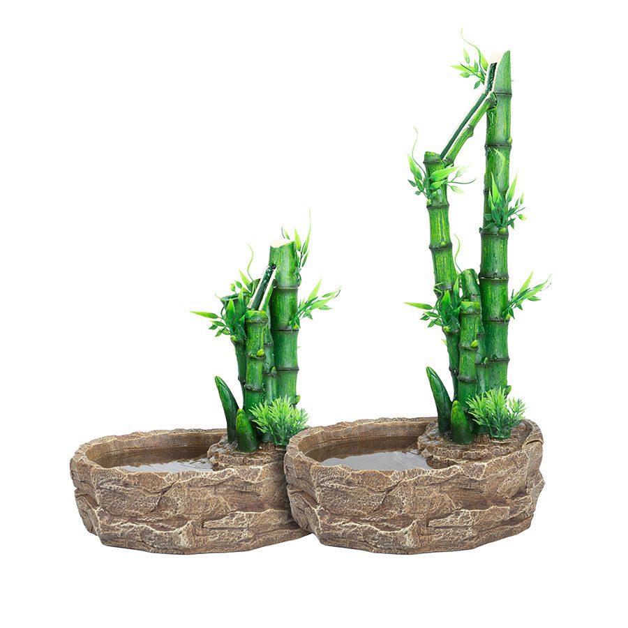 ReptiZoo 2in1 Height Adjustable Bamboo Plant Dripper