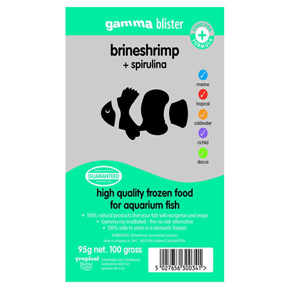 Gamma Frozen Blister Brineshrimp & Spirulina 95g