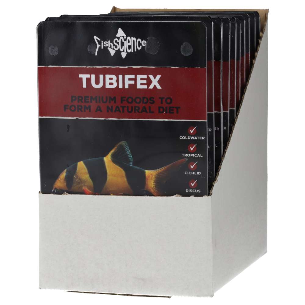 FishScience Frozen Blister Pack Tubifex 100g