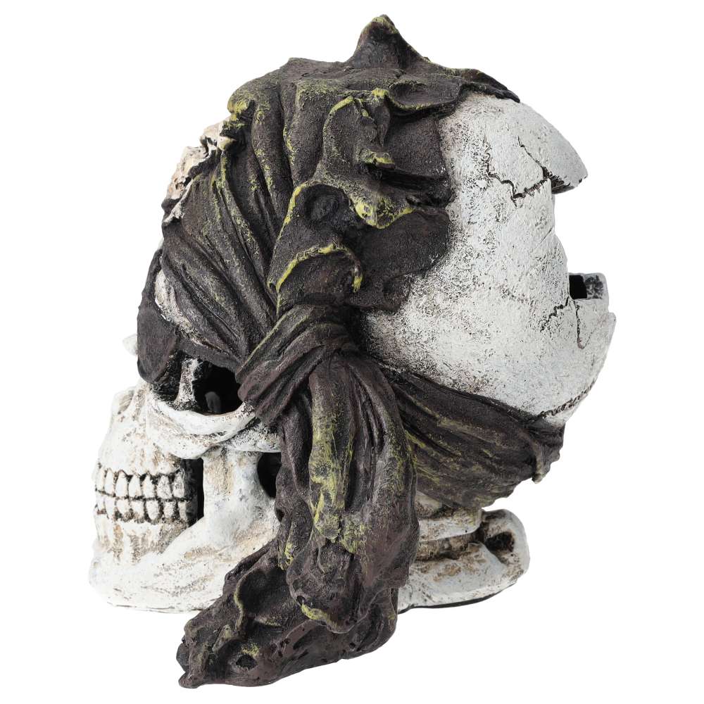 AquaSpectra Pirate Skull Black Bandana 17.5x15.5x18cm