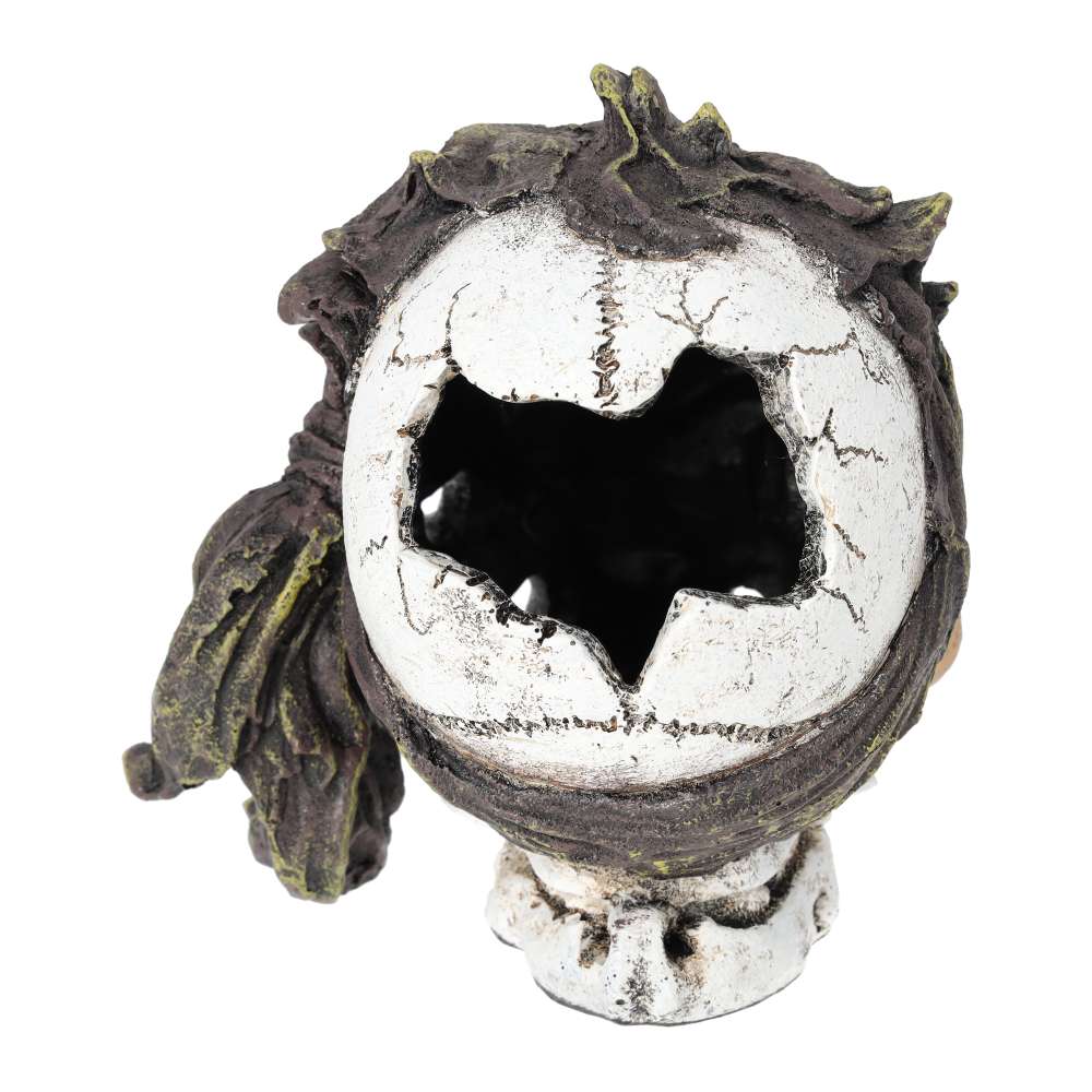 Decorated Aquarium Skull Ornament 15x11x12.5cm