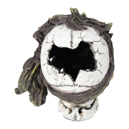 Decorated Aquarium Skull Ornament 15x11x12.5cm