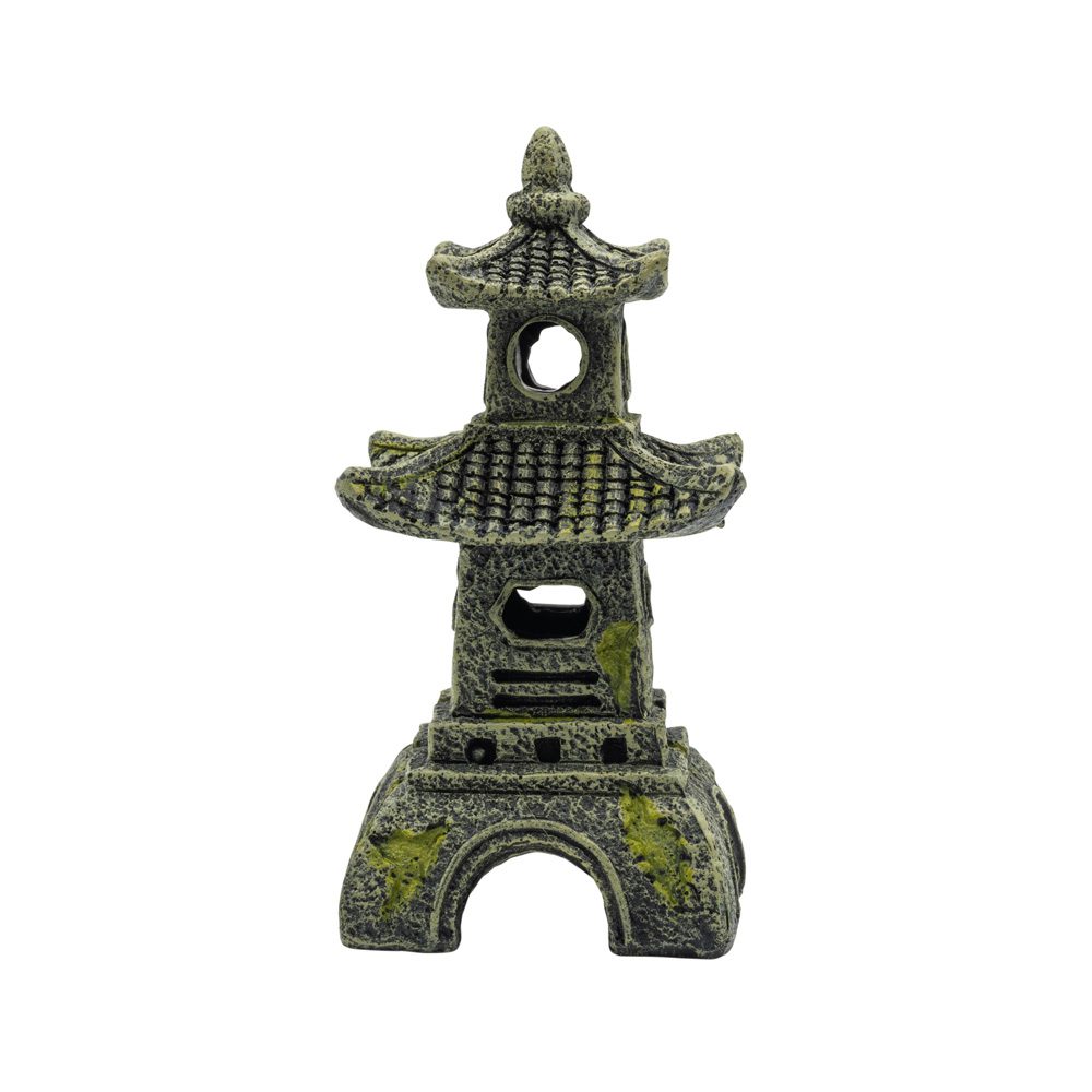 AquaSpectra Sunken Pagoda 2 Tier 11x11x16cm