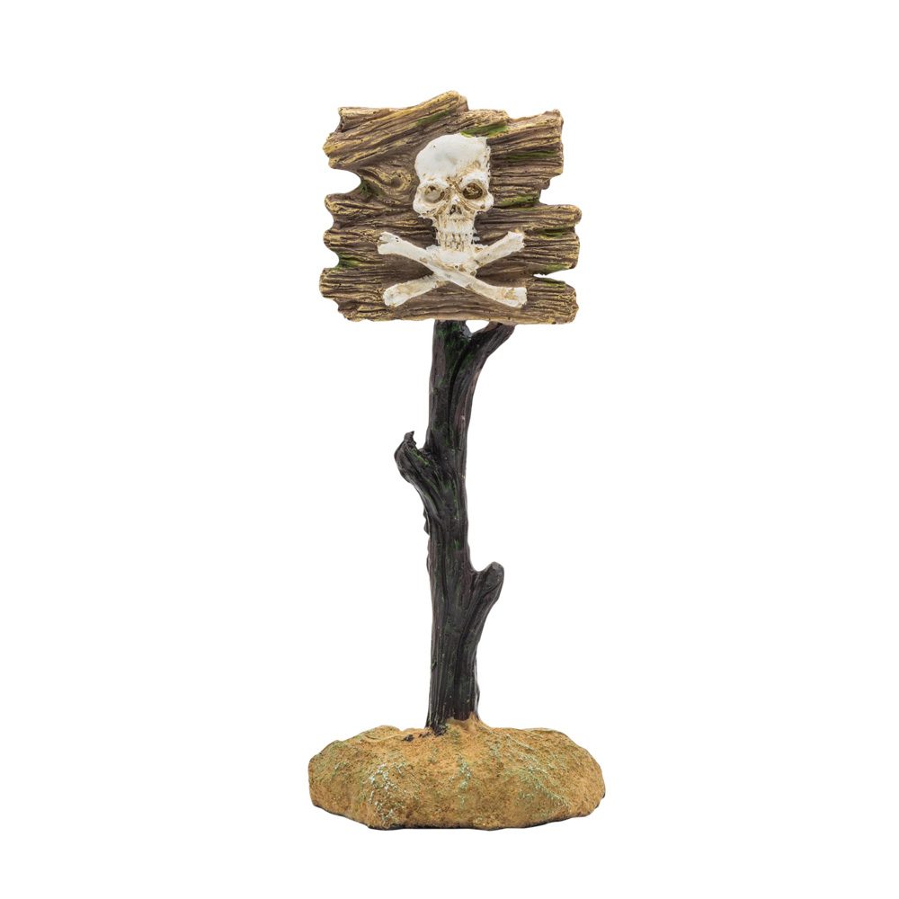 AquaSpectra Skull&Crossbones Sign 6x4.5x16cm