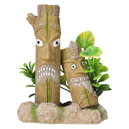 AquaSpectra Tiki Statue Aquarium Ornament 115x80x150mm