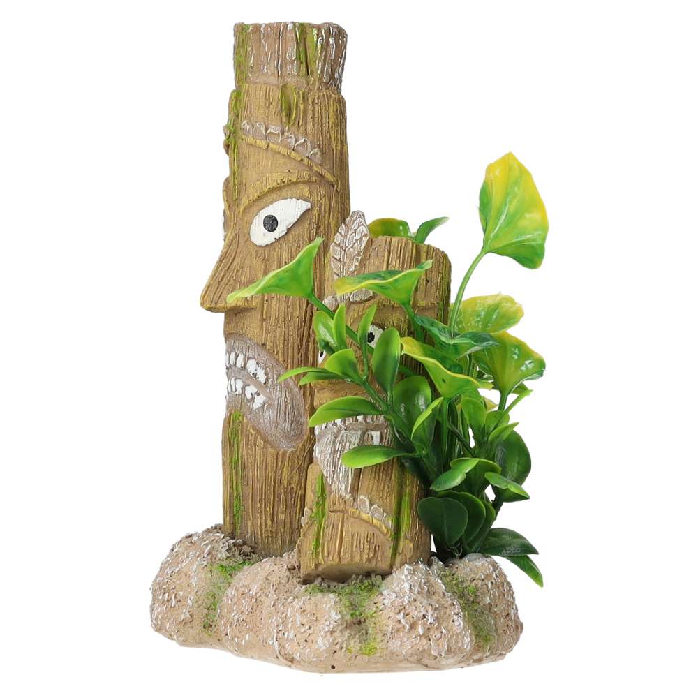 AquaSpectra Tiki Statue Aquarium Ornament 115x80x150mm