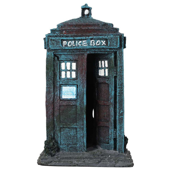 AquaSpectra Police Box Aquarium Ornament