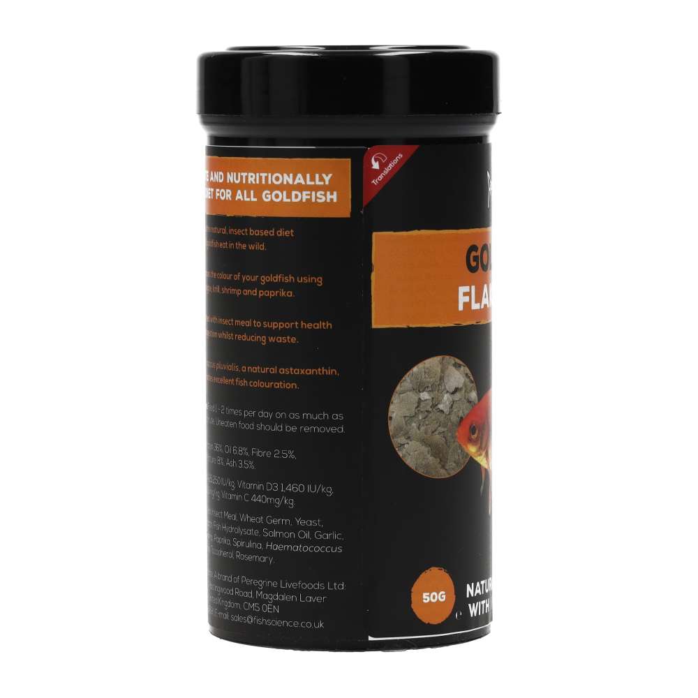 Fish Science Goldfish Flakes 50g – Complete Goldfish Flake Food