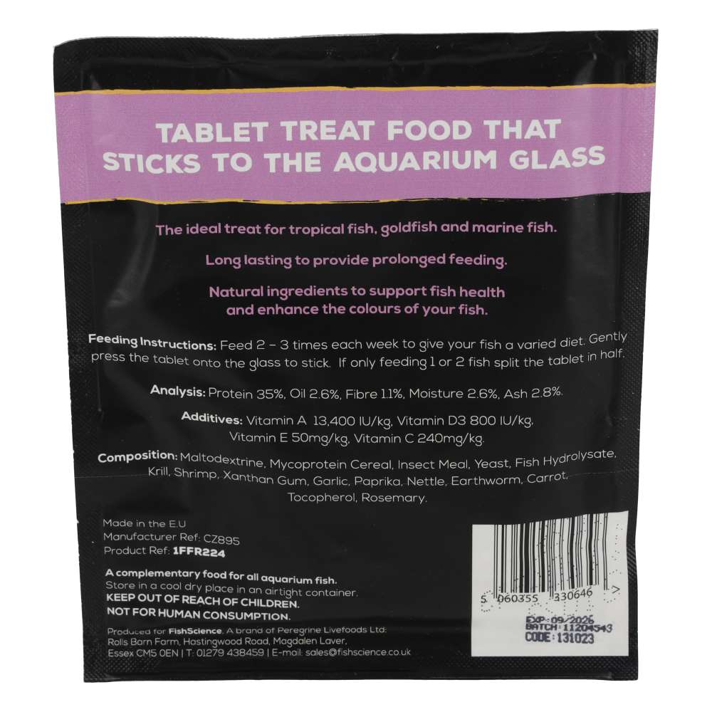 Fish Science Fish Treats + Shrimp 9g Sachet 25 Pack (FS224D)