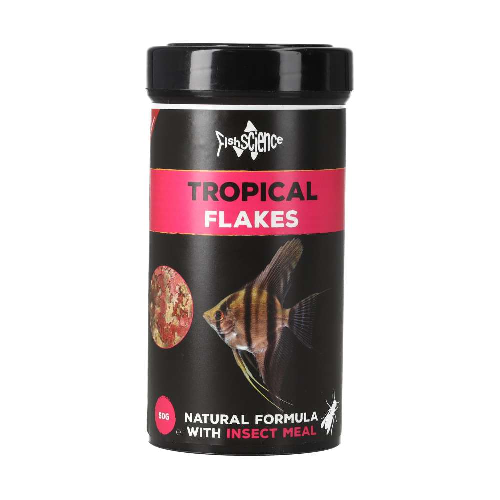 Fish Science Tropical Flakes 50g | Colour-Enhancing Tropical Fish Food
