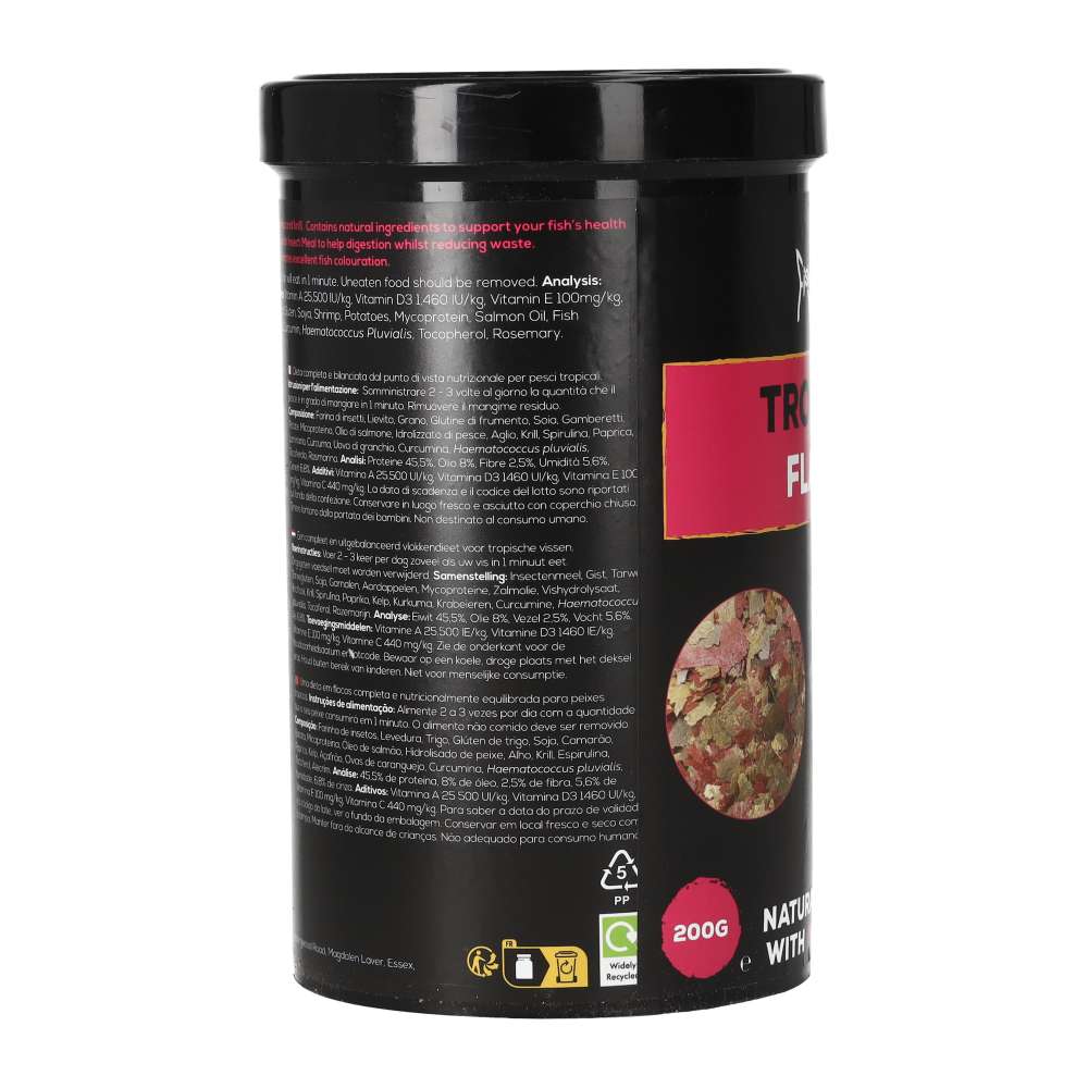 Fish Science Tropical Flakes 200g — Complete Tropical Fish Food