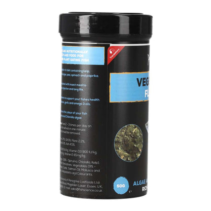 Fish Science Vegetable Flake Food for Herbivorous Fish 50g