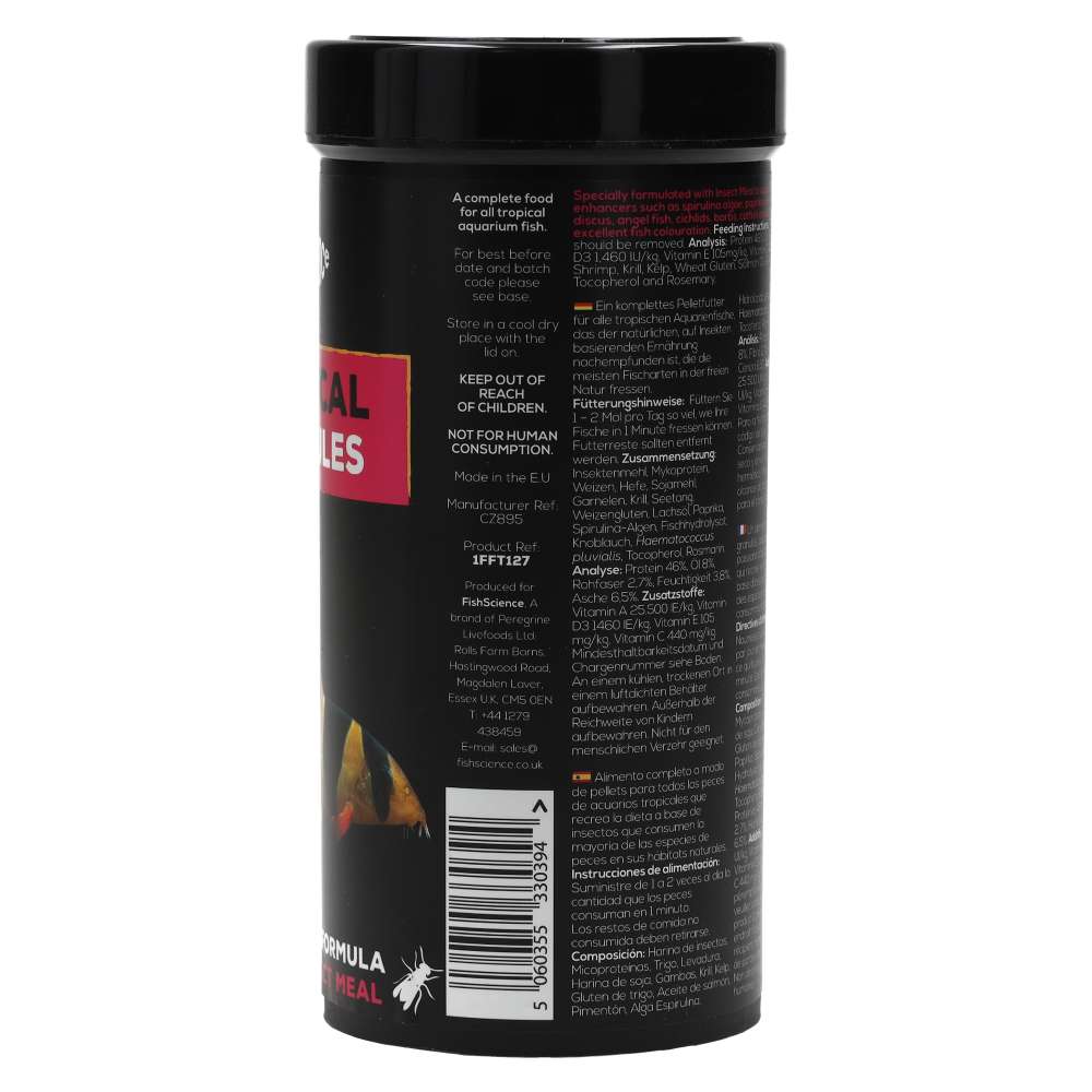 Fish Science Tropical Granules 240g Fish Food | Insect Meal Formula