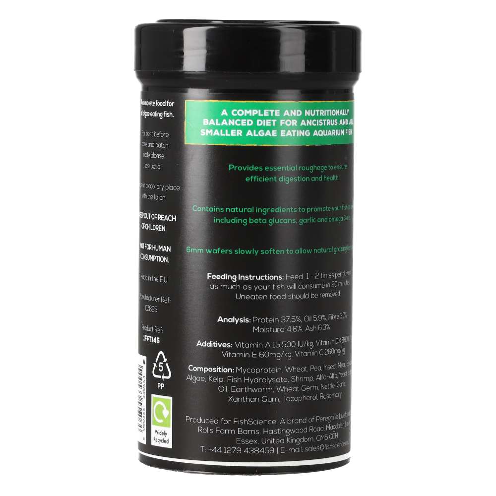 Fish Science Mini Algae Wafers 110g | Plecostomus & Algae Eater Food