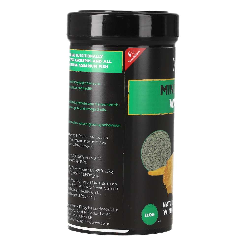 Fish Science Mini Algae Wafers 110g | Plecostomus & Algae Eater Food
