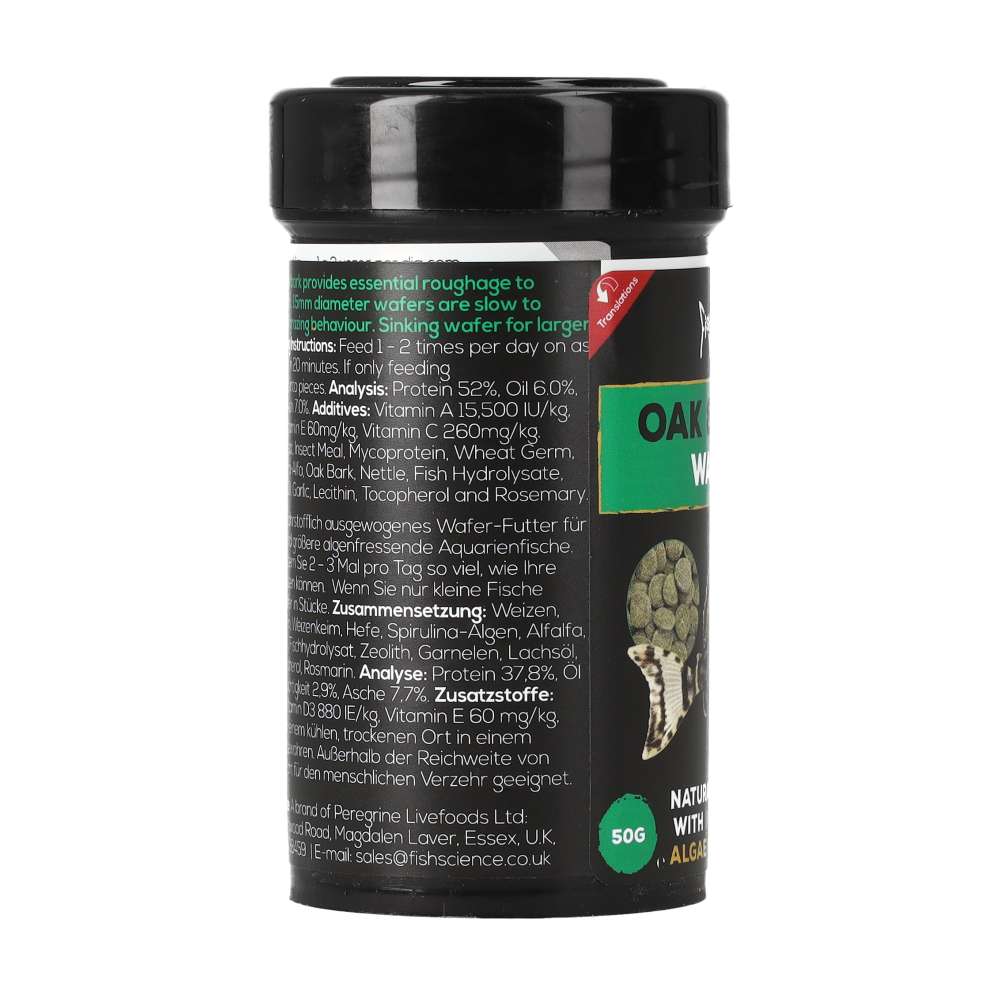 FishScience Oak and Algae Wafers