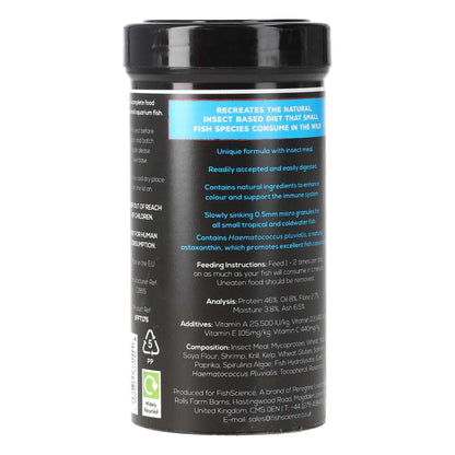 Fish Science Micro Granules 140g - FS175 | Small Tropical Fish Food