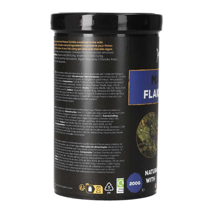 Fish Science Malawi Flake Food 200g | Cichlid Flake with Spirulina & Insect Meal
