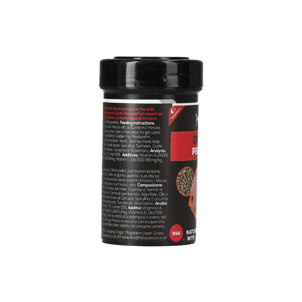 Fish Science Discus Pellets 55g (100ml) | Insect-Based Discus Food