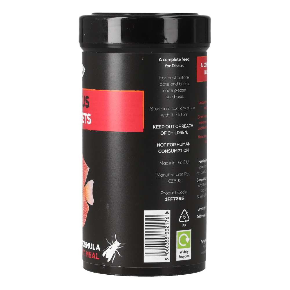Fish Science Discus Pellets 155g (250ml) | Insect-Based Discus Food