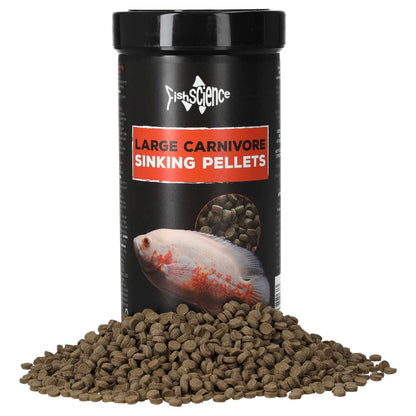 Fish Science Large Carnivore Diet 285g Sinking Pellets for Oscars & Catfish