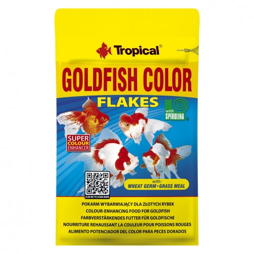 Tropical Goldfish Color Flakes 12g – Colour-Enhancing Fish Food