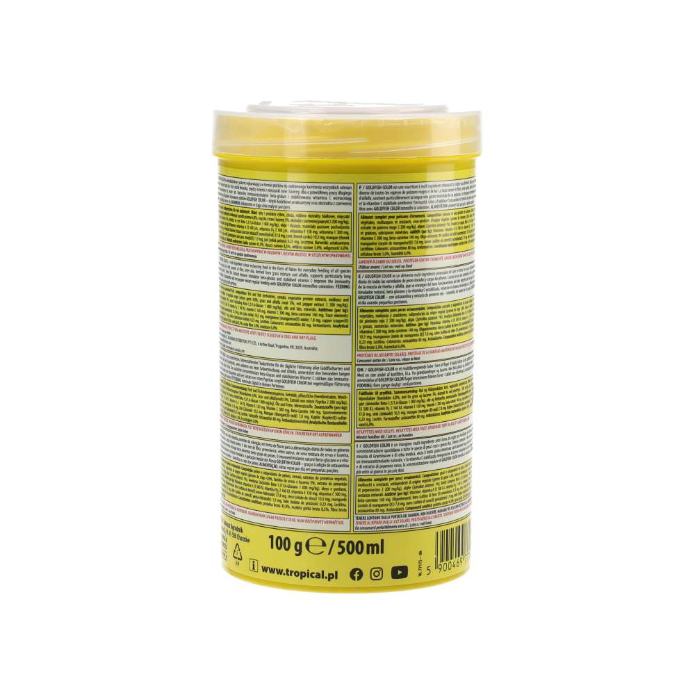 Tropical Goldfish Colour Pellets