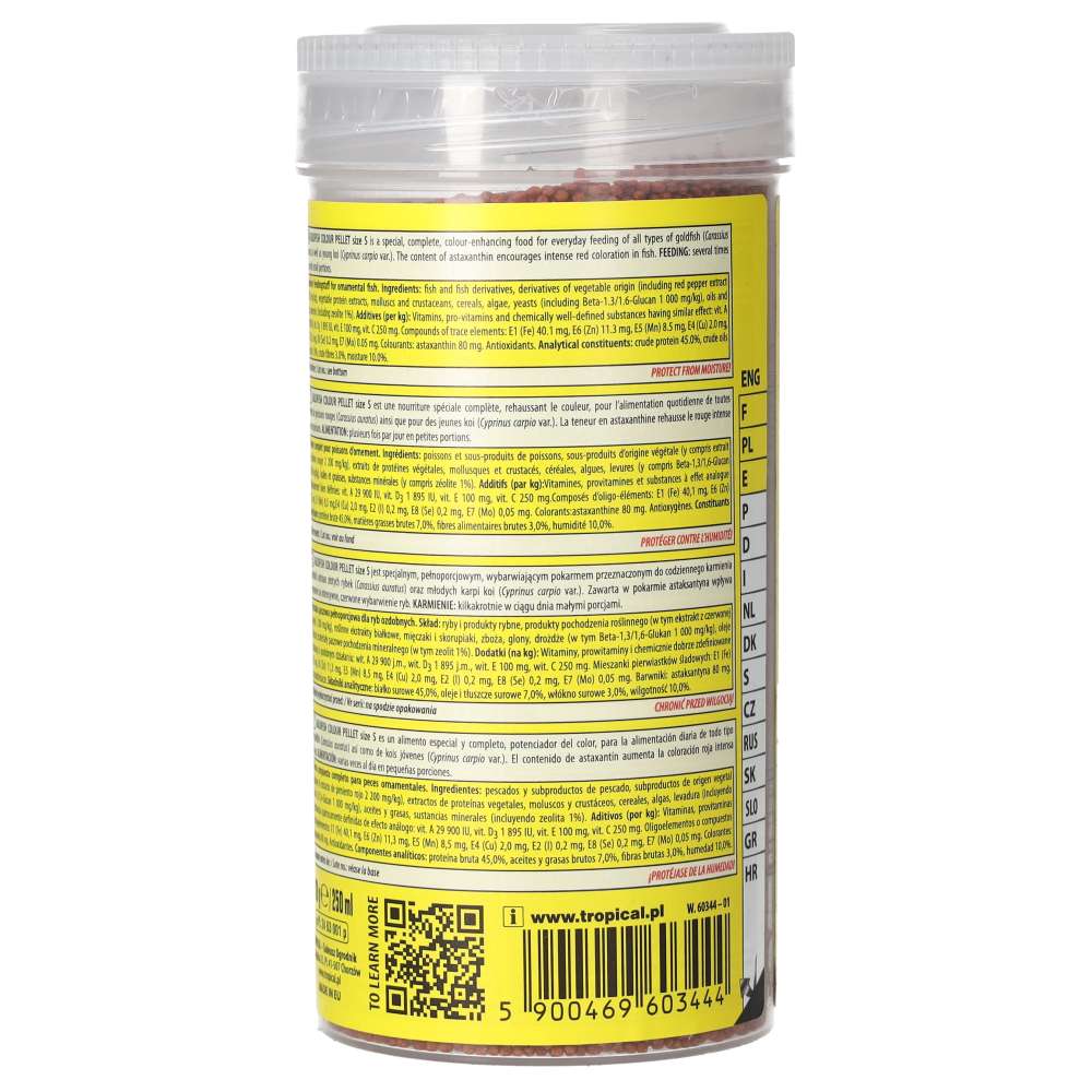 Tropical Goldfish Colour Pellets