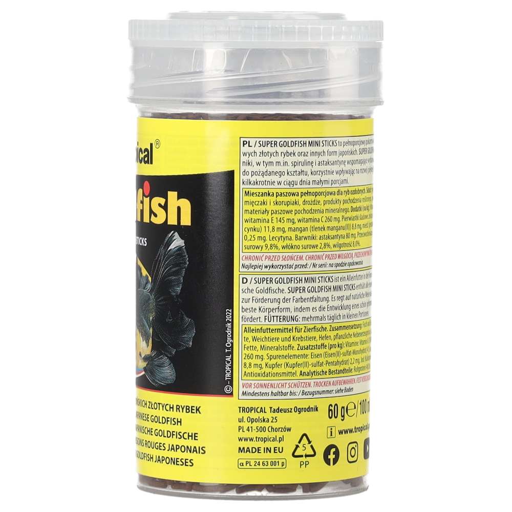 Tropical Super Goldfish Mini Sticks 100ml / 60g