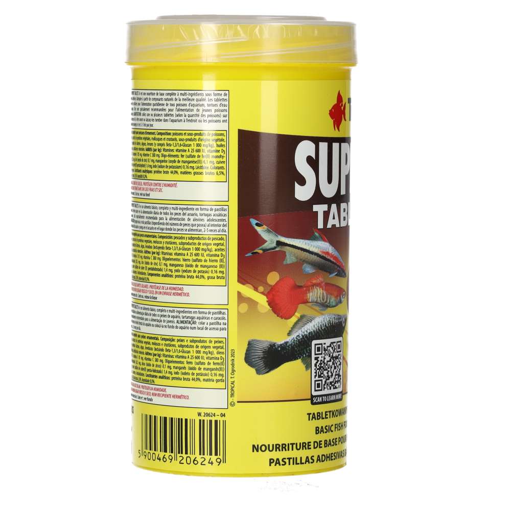 Tropical Supervit Tablets A 250ml / 150g — 340 Adhesive Tablets