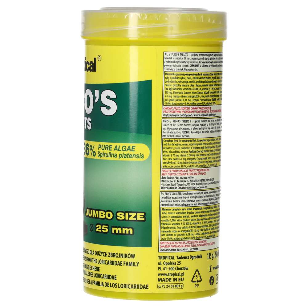 Tropical Plecos Tablets 135g