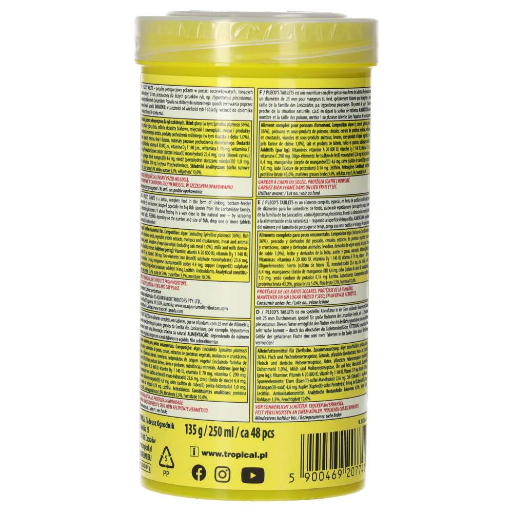 Tropical Plecos Tablets 135g